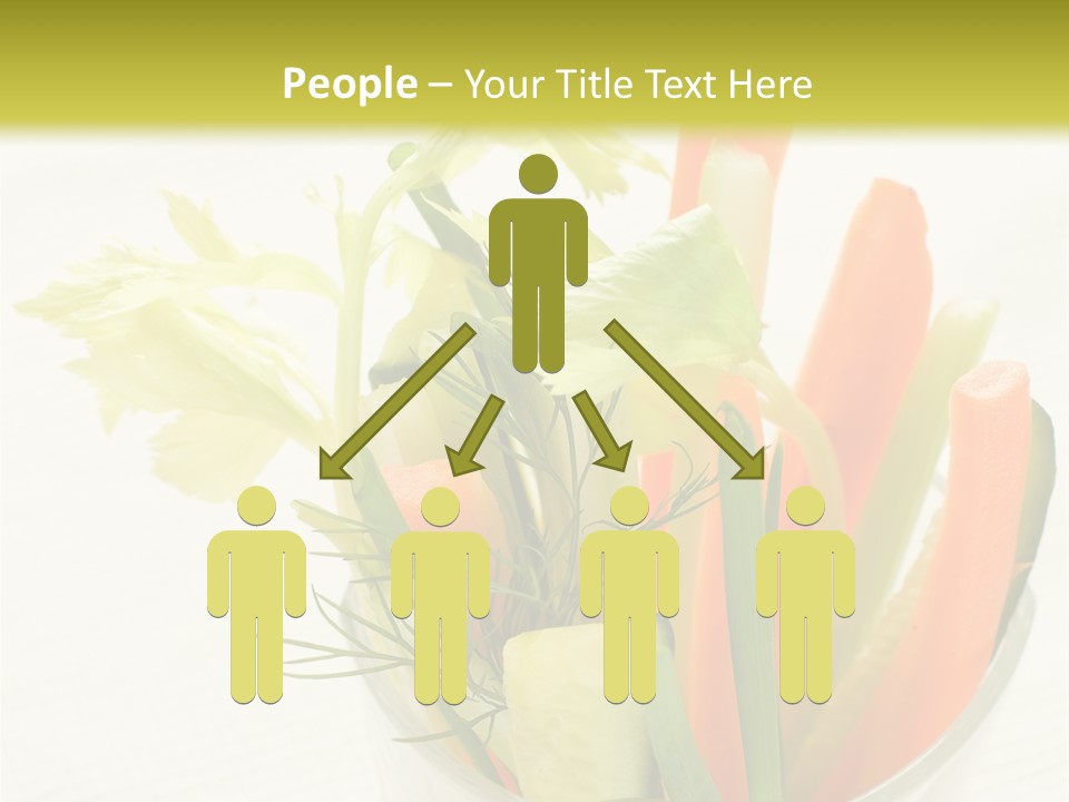 Eating White Radish PowerPoint Template