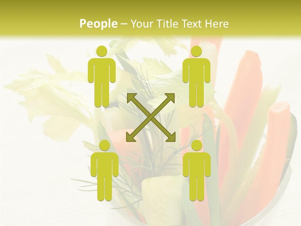 Eating White Radish PowerPoint Template