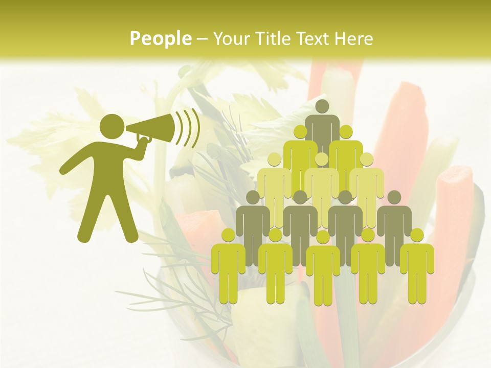 Eating White Radish PowerPoint Template