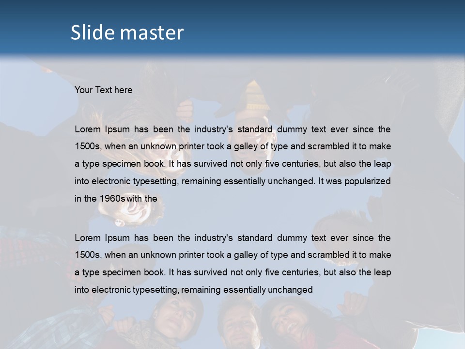 Low Hold Male PowerPoint Template