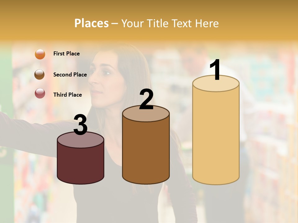 Walk Turning Shopping PowerPoint Template