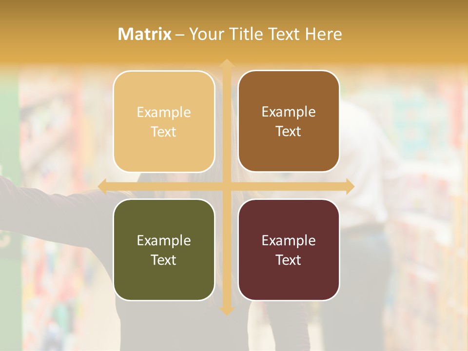 Walk Turning Shopping PowerPoint Template