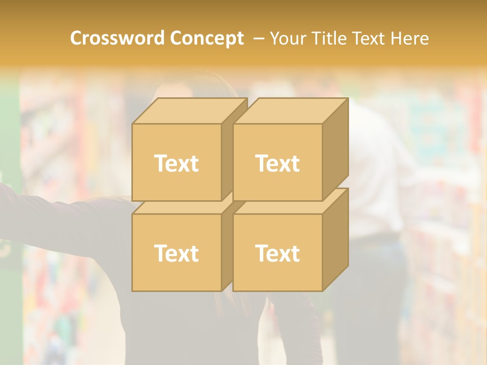 Walk Turning Shopping PowerPoint Template