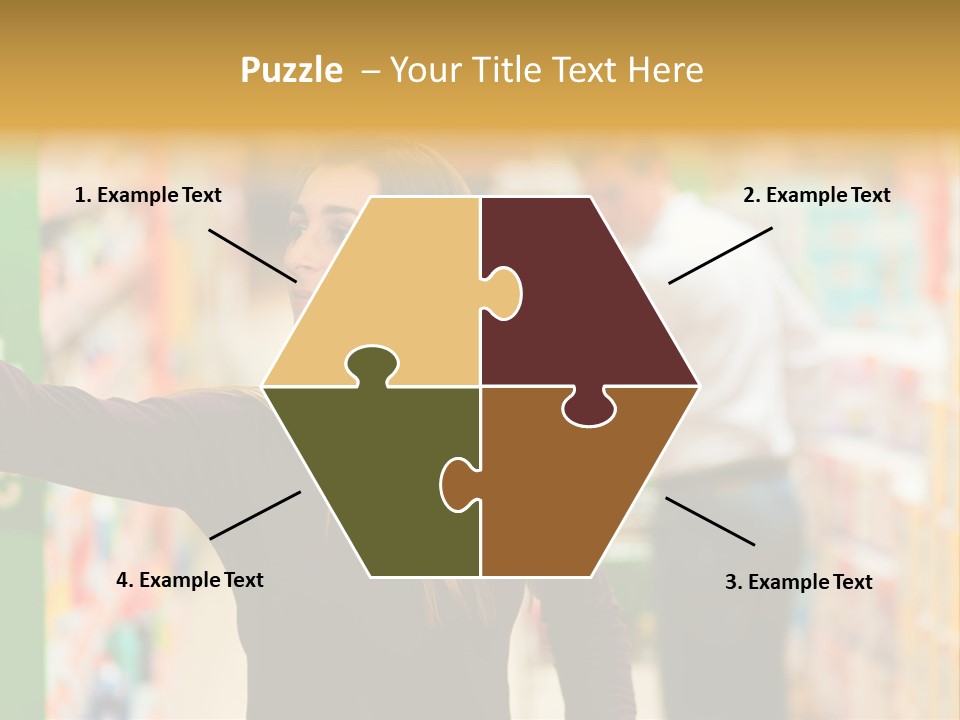 Walk Turning Shopping PowerPoint Template