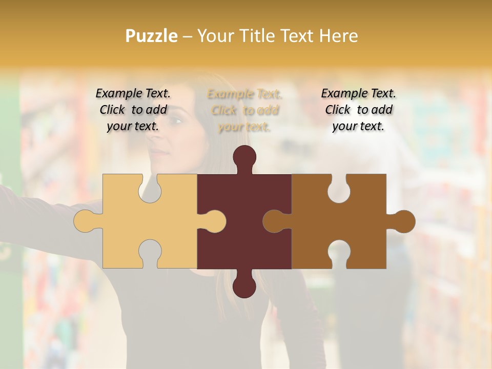 Walk Turning Shopping PowerPoint Template