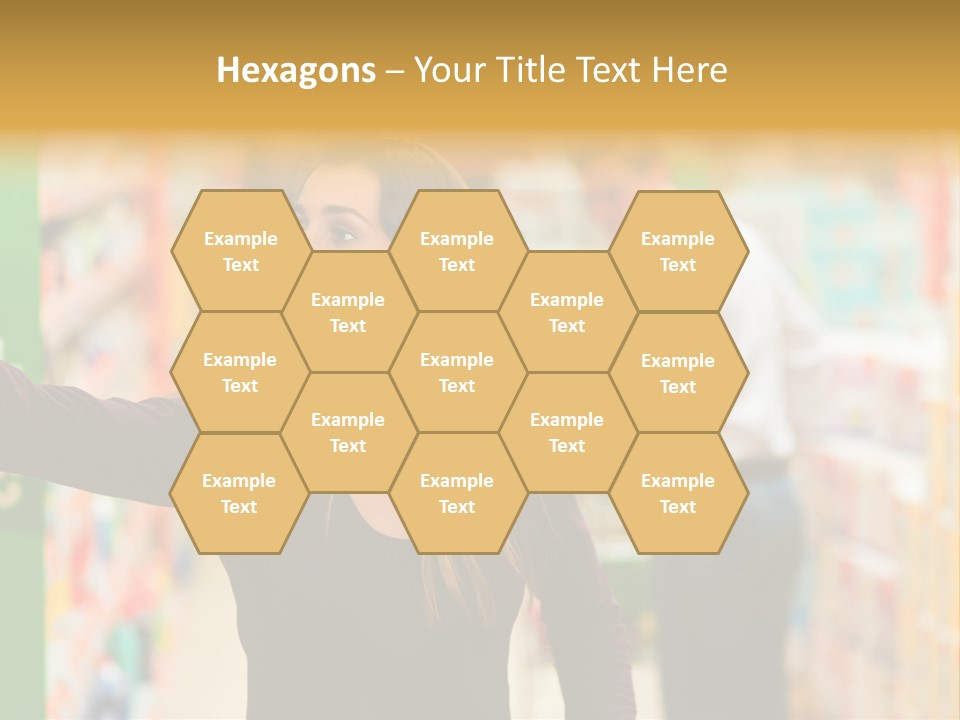 Walk Turning Shopping PowerPoint Template