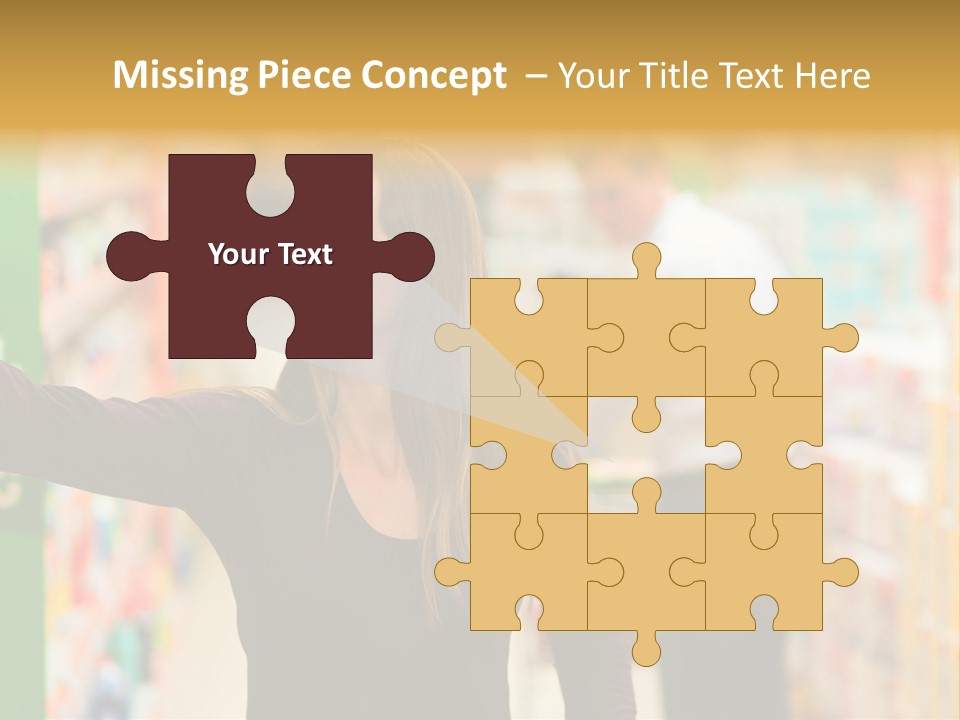 Walk Turning Shopping PowerPoint Template