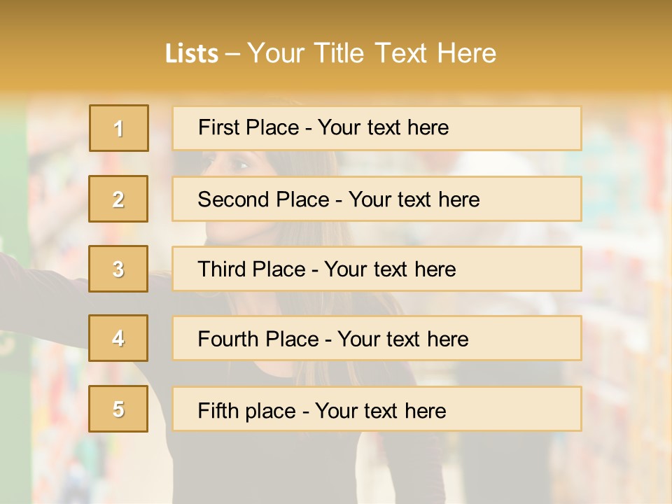 Walk Turning Shopping PowerPoint Template