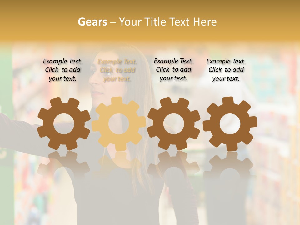 Walk Turning Shopping PowerPoint Template