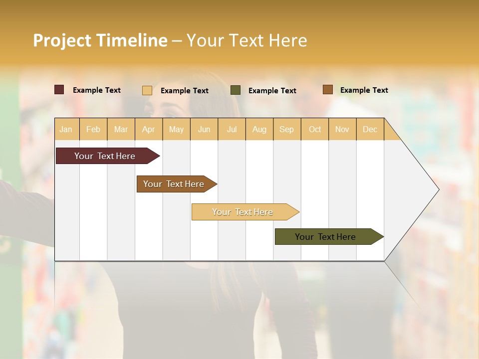 Walk Turning Shopping PowerPoint Template