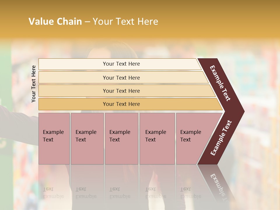 Walk Turning Shopping PowerPoint Template
