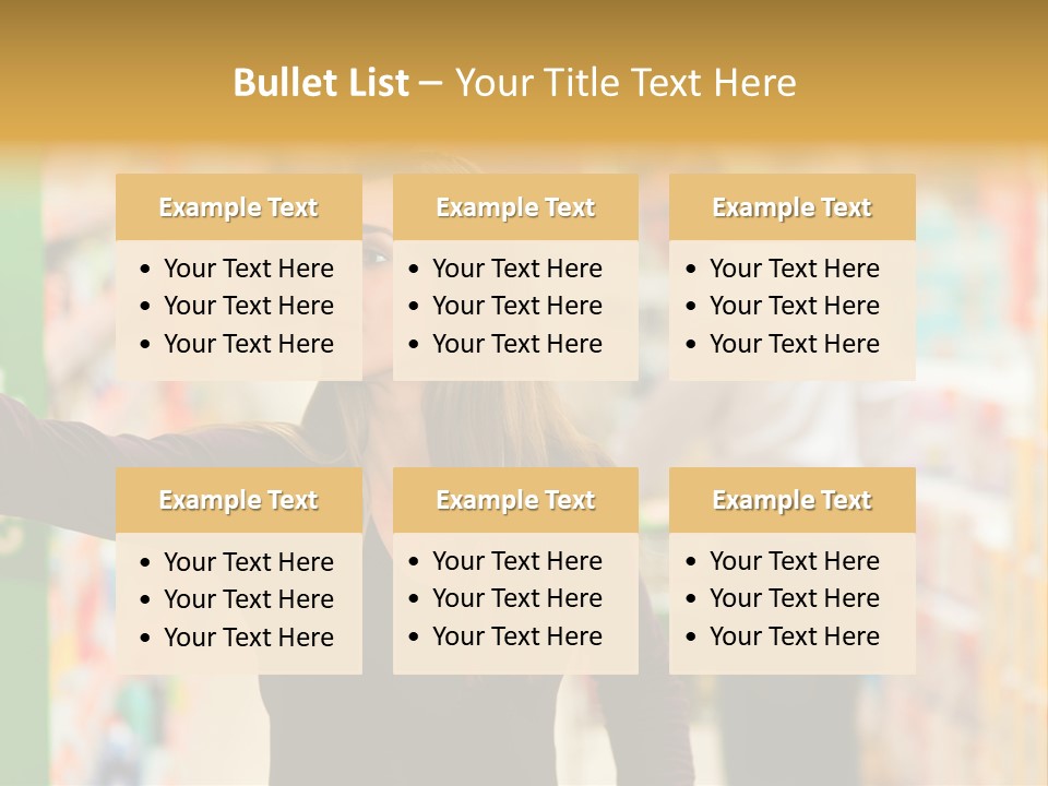Walk Turning Shopping PowerPoint Template