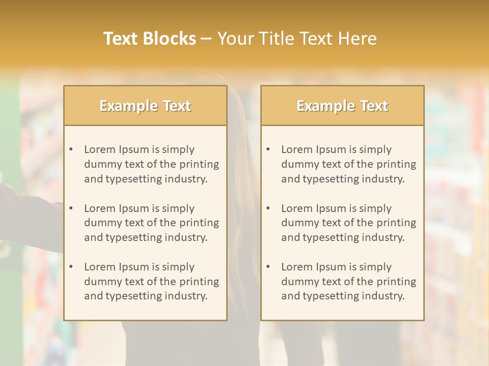 Walk Turning Shopping PowerPoint Template