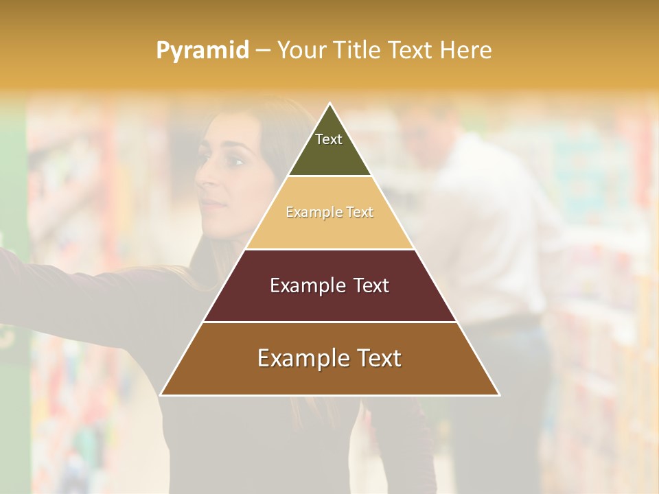 Walk Turning Shopping PowerPoint Template