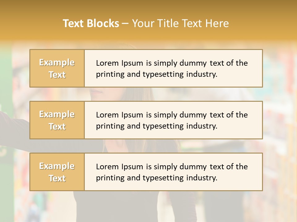 Walk Turning Shopping PowerPoint Template