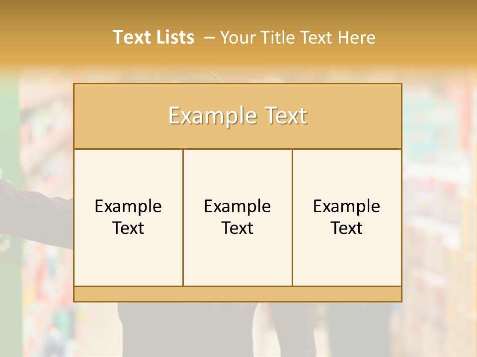 Walk Turning Shopping PowerPoint Template