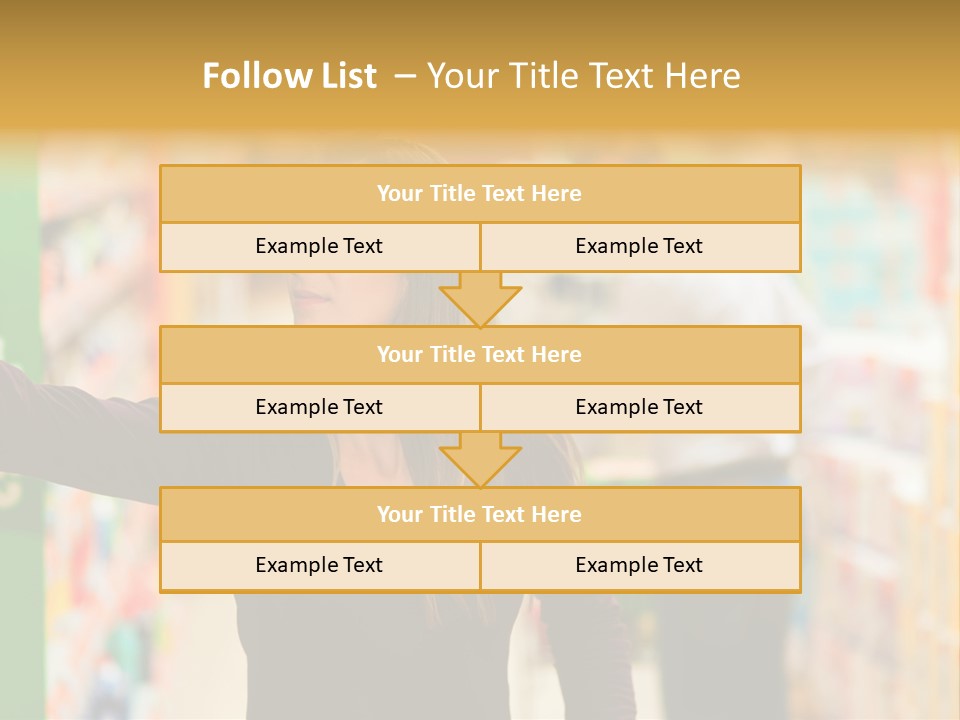 Walk Turning Shopping PowerPoint Template