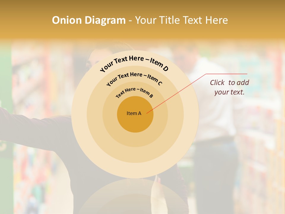 Walk Turning Shopping PowerPoint Template