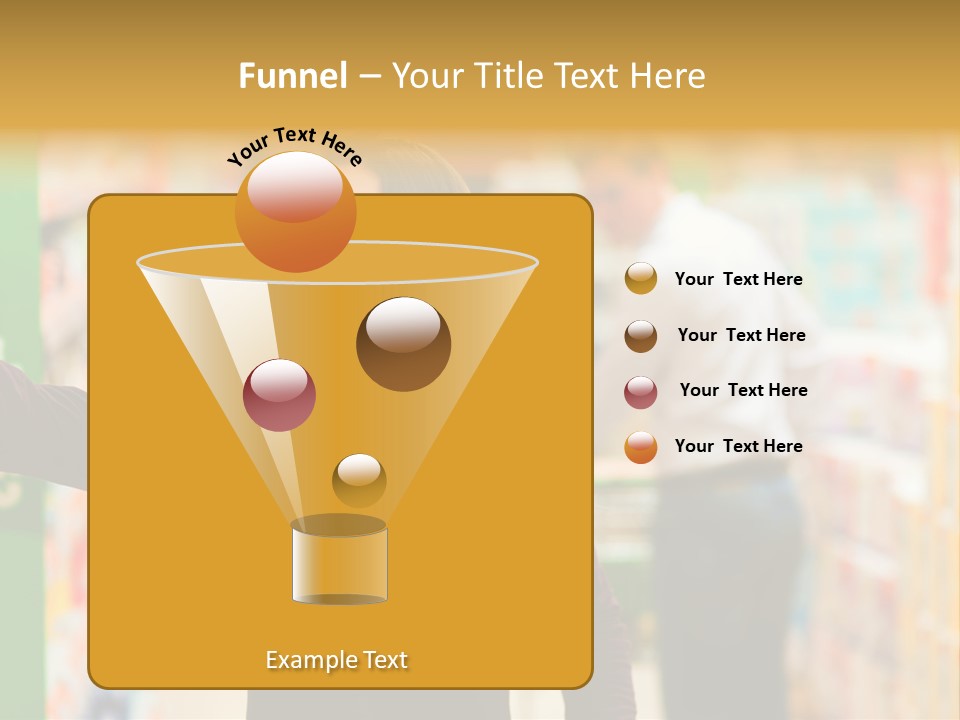Walk Turning Shopping PowerPoint Template