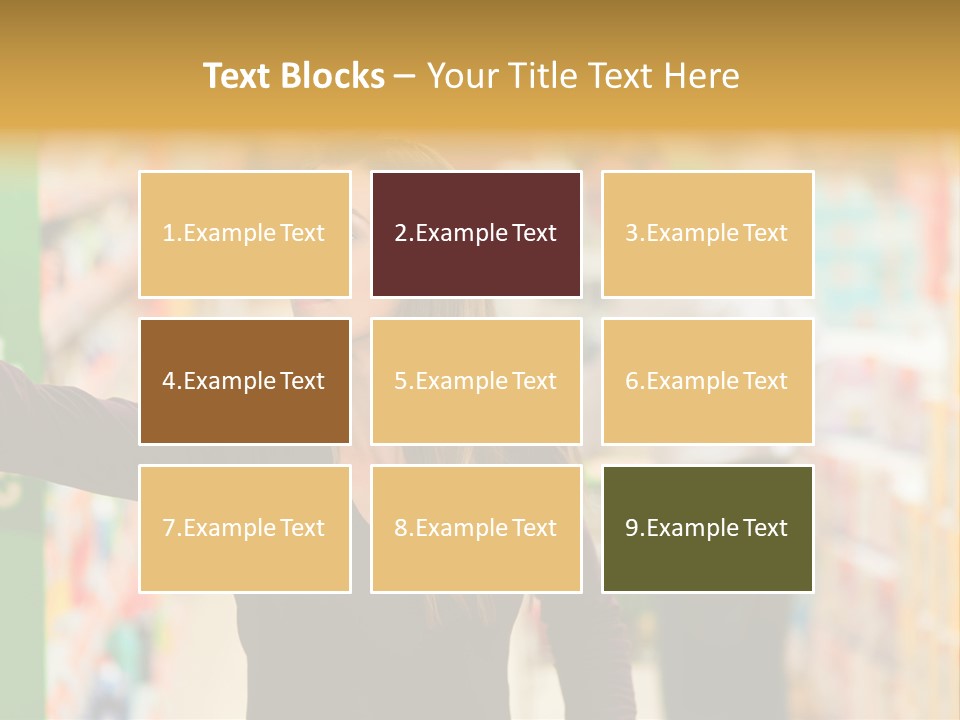 Walk Turning Shopping PowerPoint Template