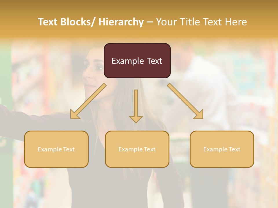 Walk Turning Shopping PowerPoint Template