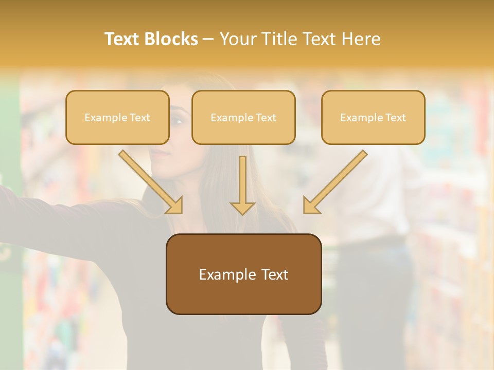 Walk Turning Shopping PowerPoint Template