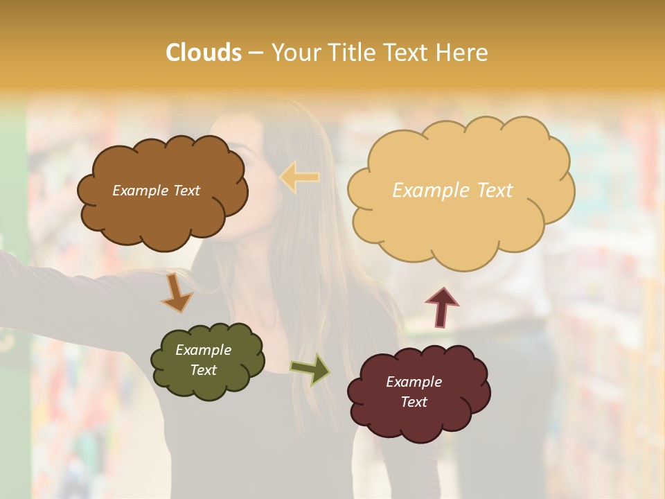 Walk Turning Shopping PowerPoint Template