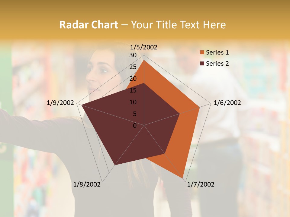 Walk Turning Shopping PowerPoint Template