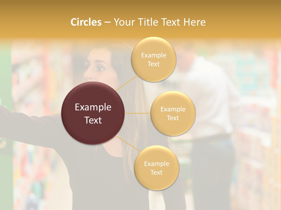 Walk Turning Shopping PowerPoint Template