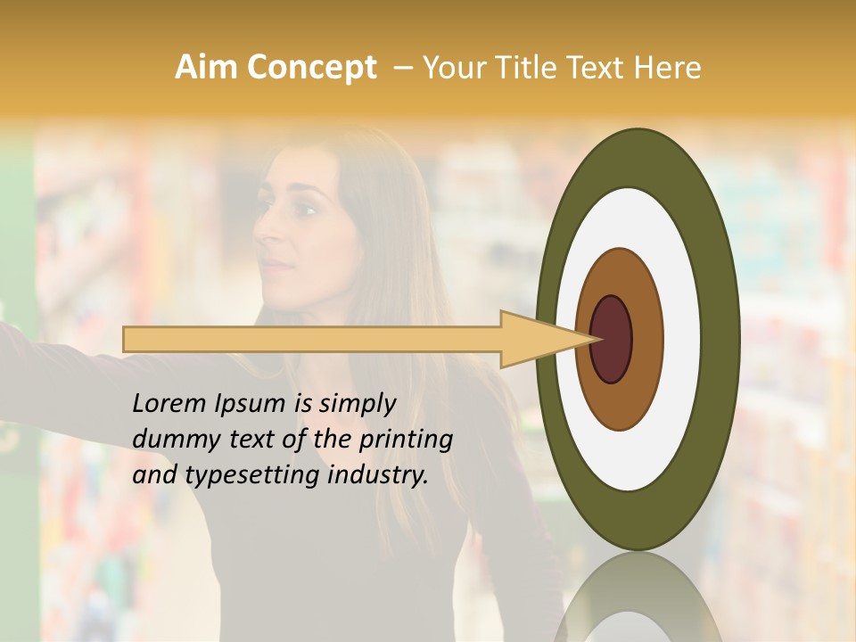 Walk Turning Shopping PowerPoint Template