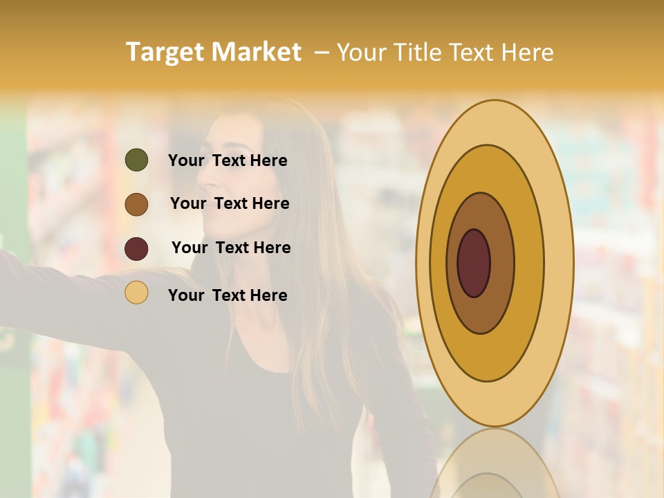 Walk Turning Shopping PowerPoint Template