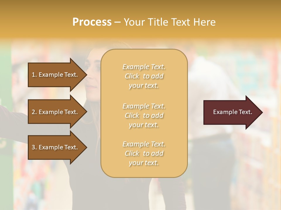 Walk Turning Shopping PowerPoint Template