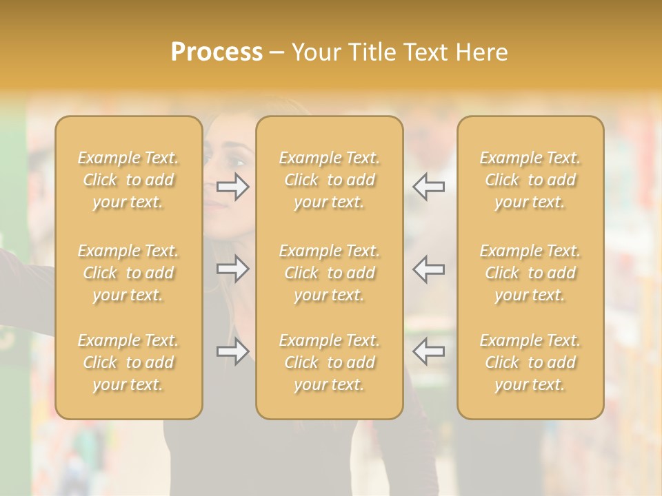 Walk Turning Shopping PowerPoint Template