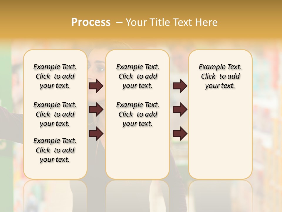 Walk Turning Shopping PowerPoint Template