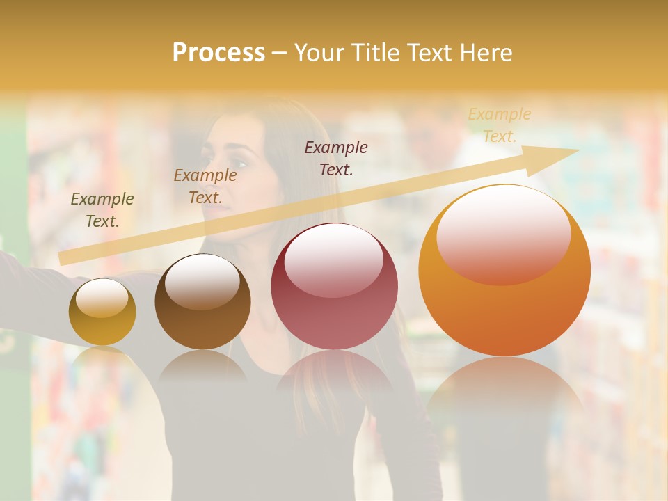 Walk Turning Shopping PowerPoint Template