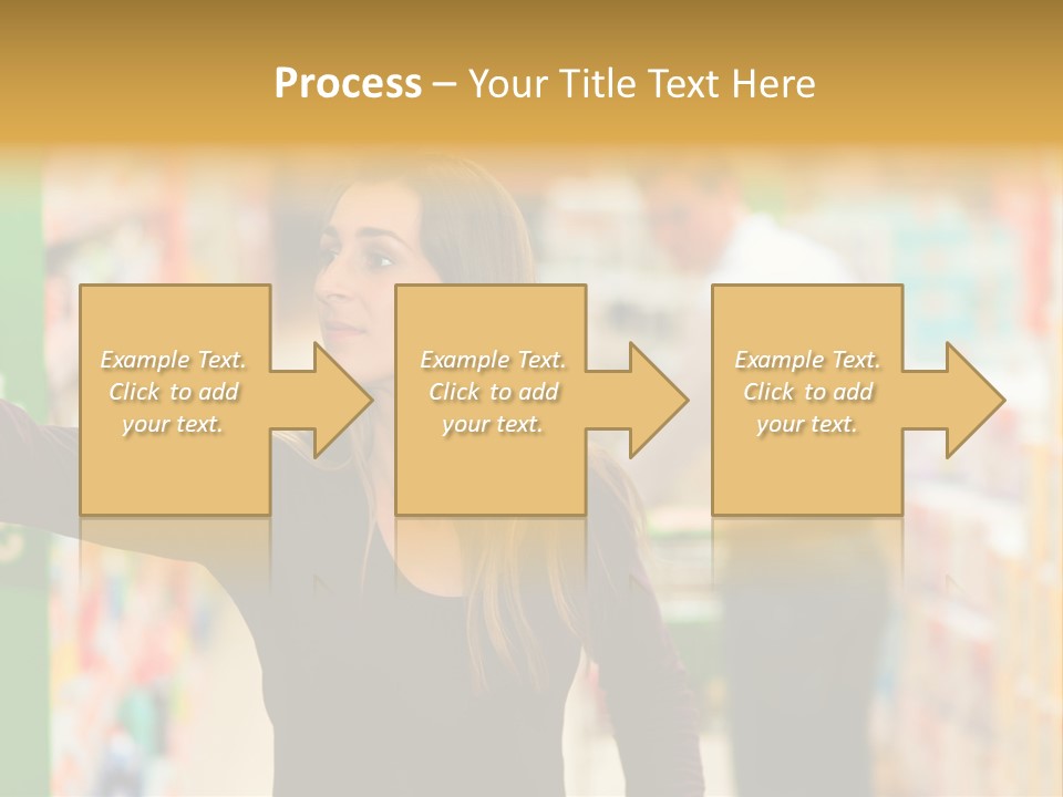 Walk Turning Shopping PowerPoint Template