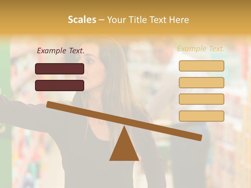 Walk Turning Shopping PowerPoint Template