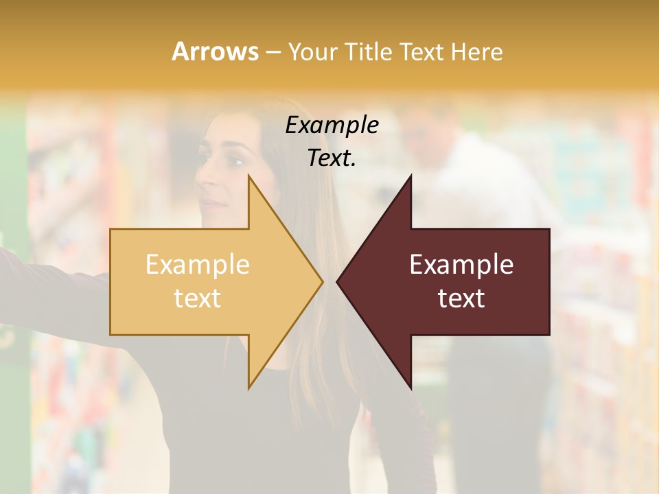 Walk Turning Shopping PowerPoint Template