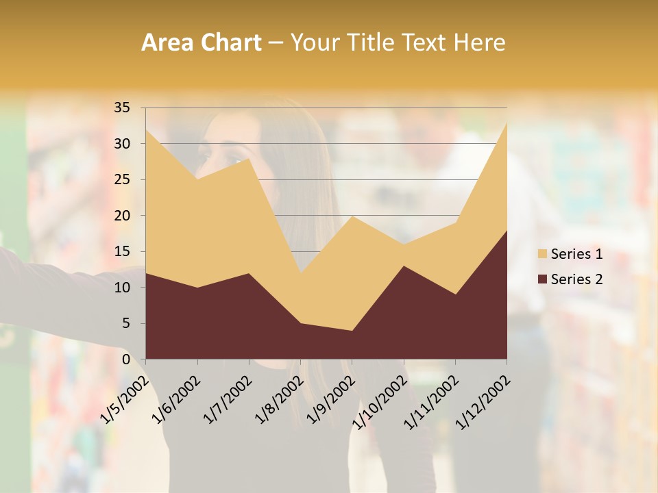 Walk Turning Shopping PowerPoint Template