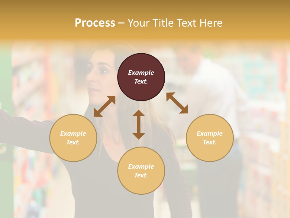 Walk Turning Shopping PowerPoint Template