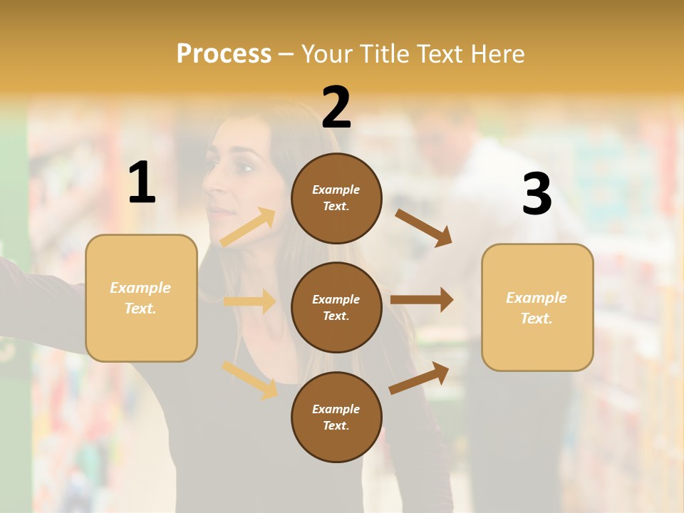 Walk Turning Shopping PowerPoint Template