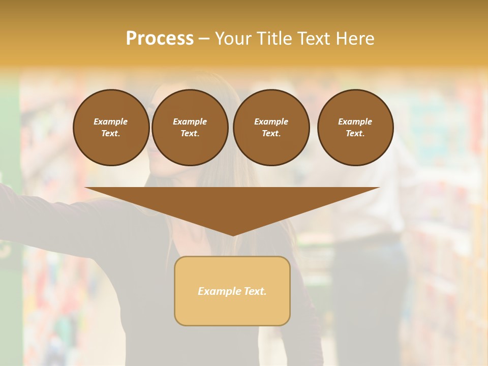 Walk Turning Shopping PowerPoint Template