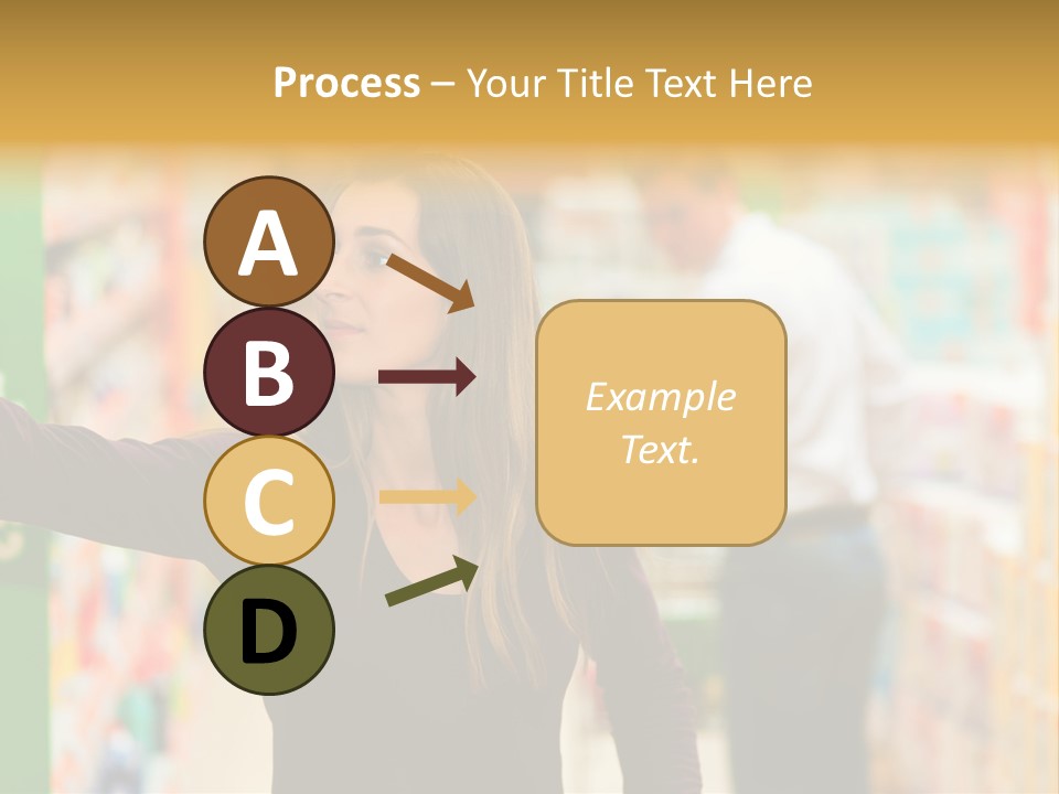 Walk Turning Shopping PowerPoint Template