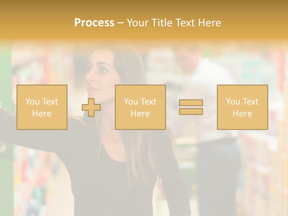 Walk Turning Shopping PowerPoint Template