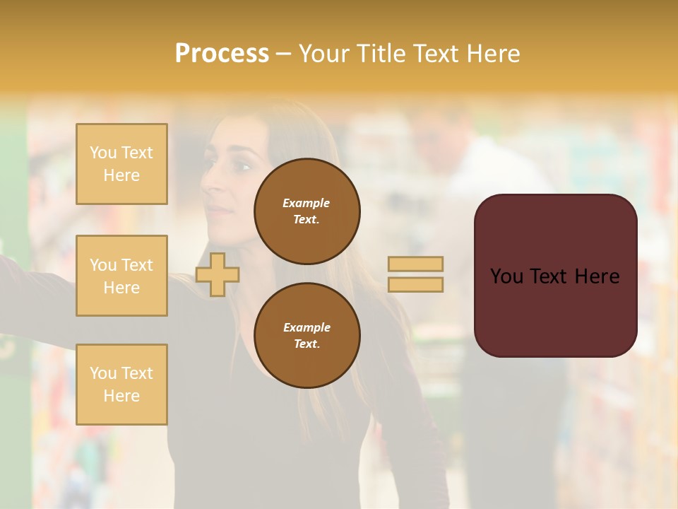 Walk Turning Shopping PowerPoint Template