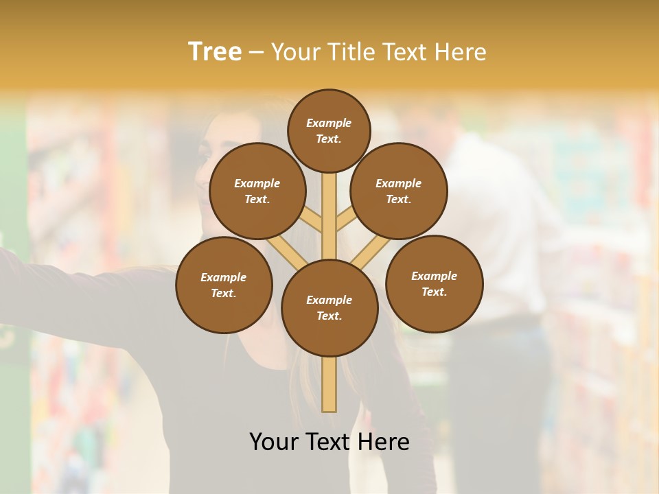 Walk Turning Shopping PowerPoint Template