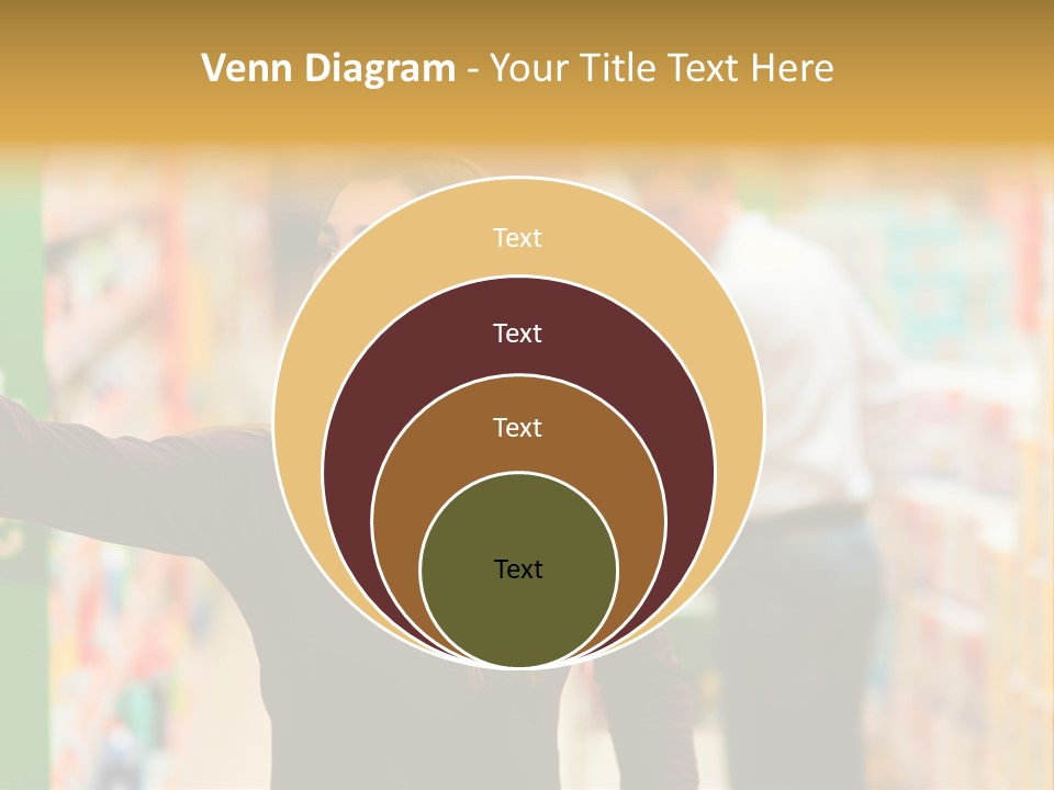 Walk Turning Shopping PowerPoint Template