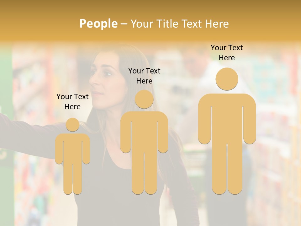 Walk Turning Shopping PowerPoint Template