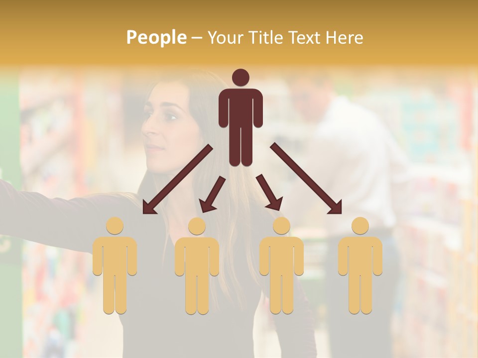 Walk Turning Shopping PowerPoint Template