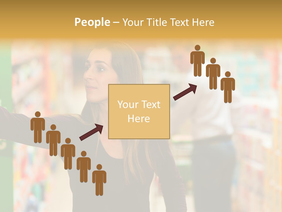 Walk Turning Shopping PowerPoint Template